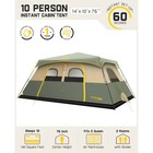 Fanttikoutdoor 10 Person Camping Tent Setup In 60 Seconds With Rainfly   Windpro