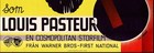 1936 Story Of Louis Pasteur Original Movie Poster 27x40 Sweden Paul Muni Oscar