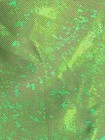 Gk Dance Ballet Ladies Large Green Foil Hip  Curved Mini Layer Skirt Sz S Nwt 