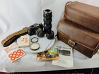 Vintage Nikon Em Film Camera Lot With Extra Lenses Paperwork  Strap  Case   More