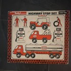 Texaco Buddy L Brute Highway Stop Set Sturdy Steel Toy 8 Pieces Red white
