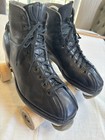 Vtg 50s 60s Betty Lytle Hyde Roller Skates Chicago Plate Wood Wheels Retro Sz 9