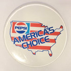 Vintage 80s Pepsi Three Inch Pinback Button  Americas Choice