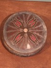 Antique Vintage Round Wooden Decorative Japanese Trinket Box Made In Japan