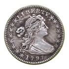 --1797 Draped Bust Half Dime 5c Coins Almost Uncirculated 