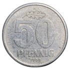 Ddr Post Third Reich Communist Germany 50 Pfennig Aluminum Coin Buy 3 Get 1 Free