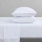Cotton Sateen Pillowcases  Size Options  White  Packs Of 12 And Bulk Cases Of 72