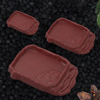 Turtle Water Dish With Anti-slip Imitation Rock Ladders Food Water Bowl For Bear