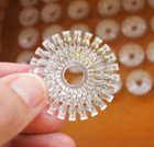 Vtg Christmas Miniature Light Clear Plastic Reflector Cap  Flower  50 