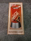 Vintage Coca Cola Contemporary Rotating Lamp 13    Ribbon Can Light Up W  Box  Nos