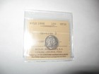 1888  Newfoundland Nfld 10c  10 Cents Silver Coin Queen Victoria  Iccs Vf30