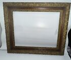 Gorgeous Antique Gold Gilt Picture Frame Wood Ornate Gesso Fits 20 X 16 In