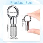 Micro Portable Metal Pill Holder Container Small Pill Case Keychain Tiny Wate   