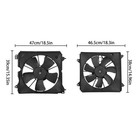 Ac Condenser Radiator Cooling Motor Fan Honda Accord Touring 2013-2017 Ho3113134
