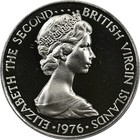 British Virgin Islands - 5 Cents - 1976 Fm - Proof - Zenaida Doves