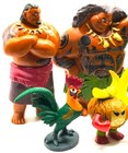 Moana Figure Play Set Disney Pvc Toy Hei Hei Maui Pua Kakamora Sina Gramma Tala