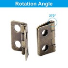 Mini Hinges 13x12mm Antique Bronze 24pcs Diy Projects   Butt Hinge  Tiny Hing   
