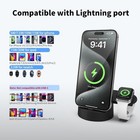 2 In 1 Charging Station For Iphone Apple Watch 15w Charging Stand Dock Holder