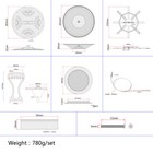 9pcs Dobro Guitar Spider Bridge Soundhole Screen Tailpiece Resonator Cones Sets