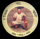 1992 Roy Campanella 3x Nl Mvp Auto Porcelain 10  Plate  109 2000 Coa Wm 10224