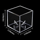 Baseball Display Case Uv Protected Acrylic Clear Baseball Holder Square Cube Bal