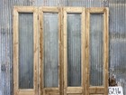 Antique French Double Doors  59x89 5  1 Pane Glass  European Reclaimed G216