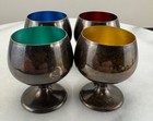 Gorham 955 Silver Cordial Goblets Set Of 4 Multi-color Interior 
