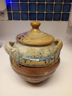 Handmade Pottery By Rusty Sieck Signed Studio Art Bean Pot