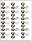 150 Peonies Flowers Stained Glass Mailing Return Address Labels Personalized