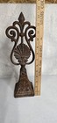 Antique Cast Iron Gate Fence Post Topper Finial Fan   Scroll Salvage Decor 14    