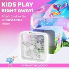 W o Enchanted Aerodome With Led Lights - Inflatable Princess Castle For Kids    