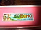 Vtg  M Hohner The Echo Harp 8  Jumbo Harmonica Bell Metal Reeds Germany In Box 
