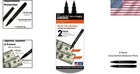 2 Pack Heavy-duty Counterfeit Bill Detector Pens With 3x More Ink - Usa Quality