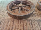 Vintage Cast Iron Wheel 8  X 1 5  Heavy  Lot Of 2 Pair Eight Inch No Center Hole