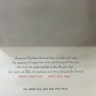 Vintage Mid-century Christmas Card Victorian Shop Country Store Santa Clerk
