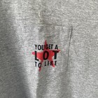 Vintage 90s Marlboro Pocket T Shirt Mens Xl Gray You Get A Lot To Like Promo