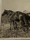 Vintage Real Photo Postcard Rppc Farming Plow Agriculture Vocational Farmer
