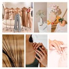 Nude Pink Gel Polish Nail Set 6 Colors Skin Tones Collection Nude Pink Gel Nail 