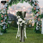 Wedding Chair Back Flowers Artificial Prevent Fading Wedding Chair Decorations