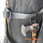 Black Axe Holder Genuine Leather For Belt Medieval Renaissance Costume Larp