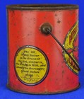 Peanut Butter Pail Tin 1 Lb - F m  Hoyt   Co  Amesbury Mass - C1920 s - No Lid