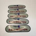 5 Halliburton Stickers Flying H Log Oilfield Vintage 80s Decal Lot Of 5