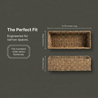 Natural Handwoven Seagrass Rectangular Storage Basket For Stylish Organization
