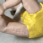 Vintage Dollhouse Artisan Miniature Susan Scogin Resin Girl Doll 1 12 Rare