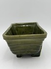Vintage Cookson Pottery Cp-1267 Planter  7    Green Glazed