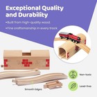Wooden Train Track Tunnel Bridge Set Compatible With Thomas   Brio