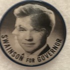 Kennedy For President   Swainson For Governor Michigan Flasher  2 1 2    Pinback