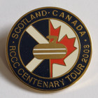 2003 Scotland Canada Rccc Centenary Tour Royal Canadian Curling Club Lapel Pin