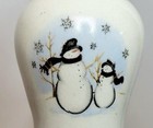Snowman Candle Holders Royal Seasons Stoneware 5 25 