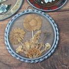 Vintage Enamel Suncatchers Lot Of 7 Bermuda Souvenir Art Glass Decor